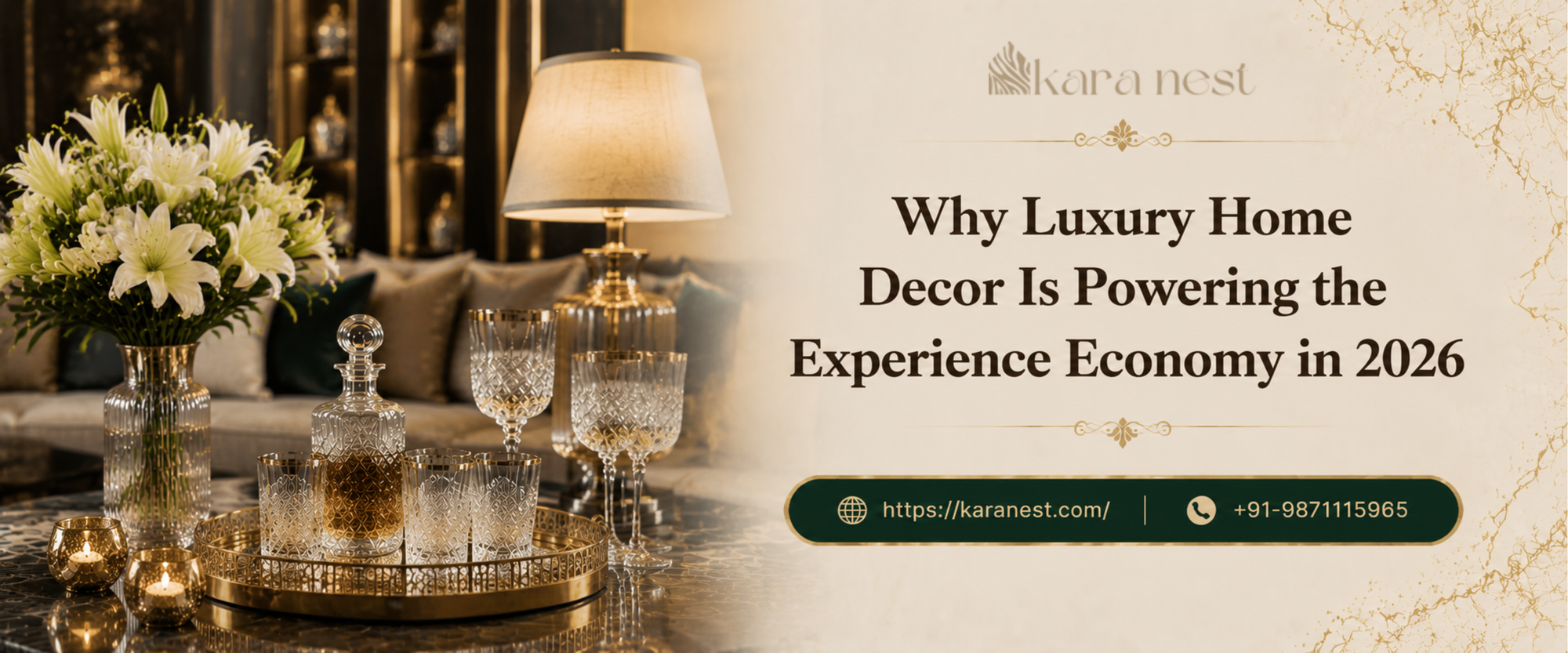 Luxury home decor products creating premium experiences