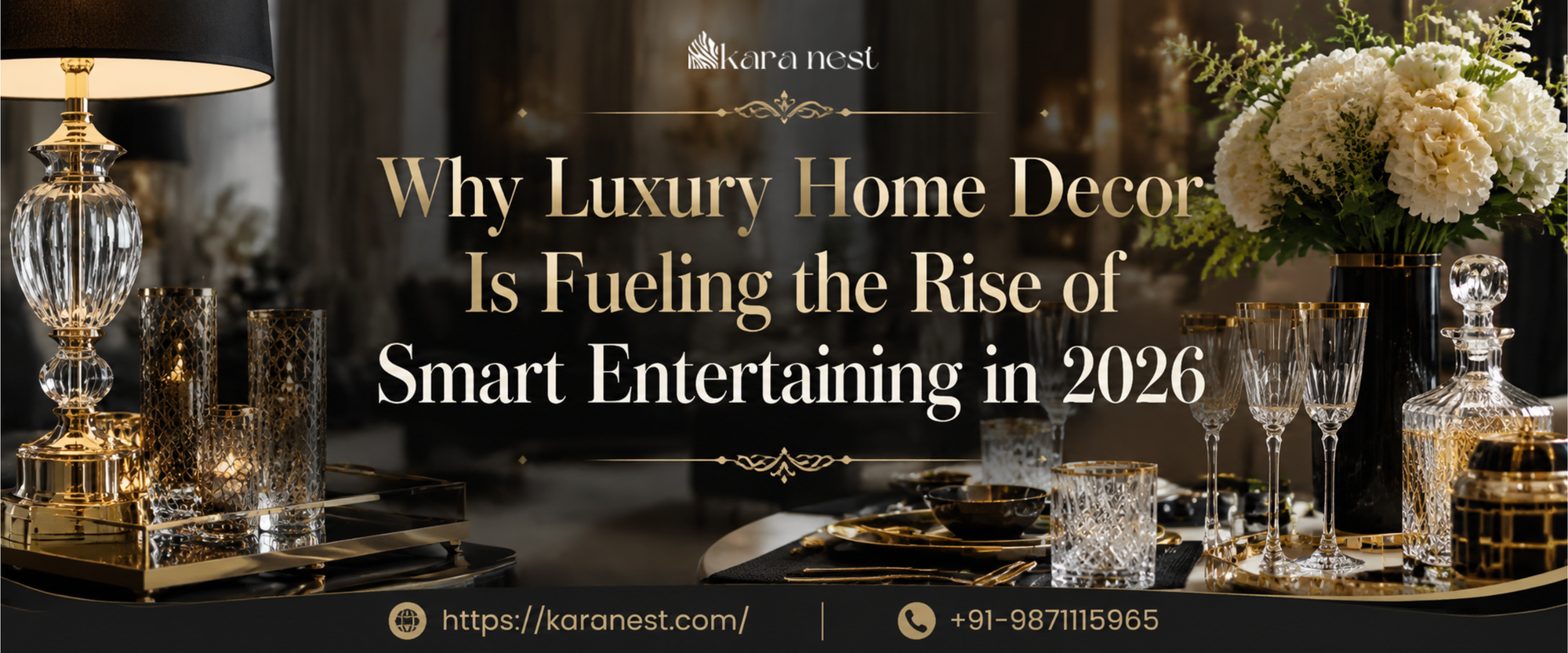 Luxury home entertaining with premium home decor
