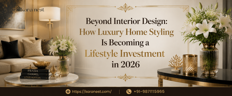 Luxury home styling with premium decor accessories