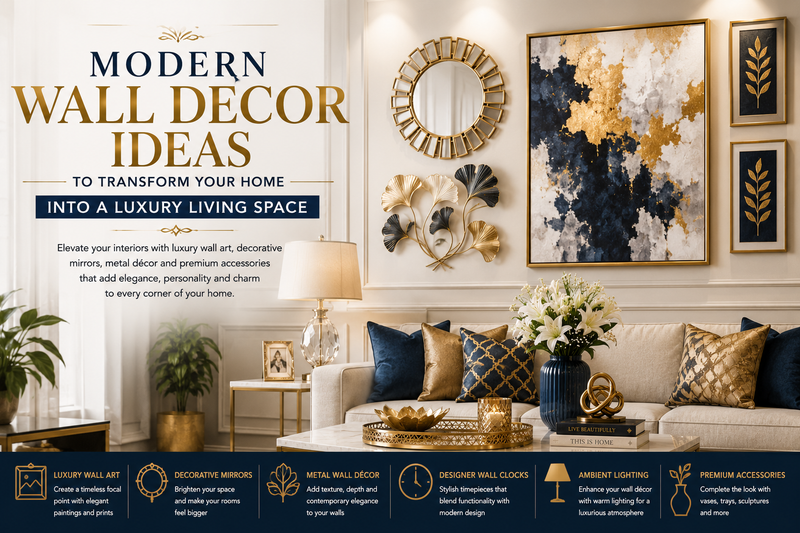 Modern Wall Decor Ideas to Transform Your Home into a Luxury Living Space