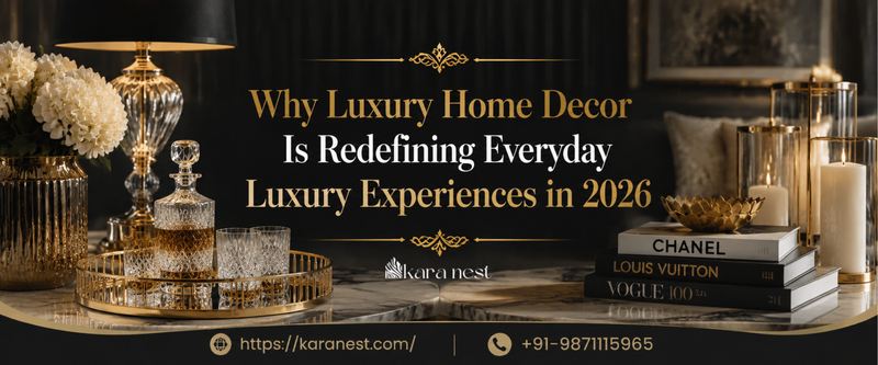 Luxury home decor with elegant premium glassware