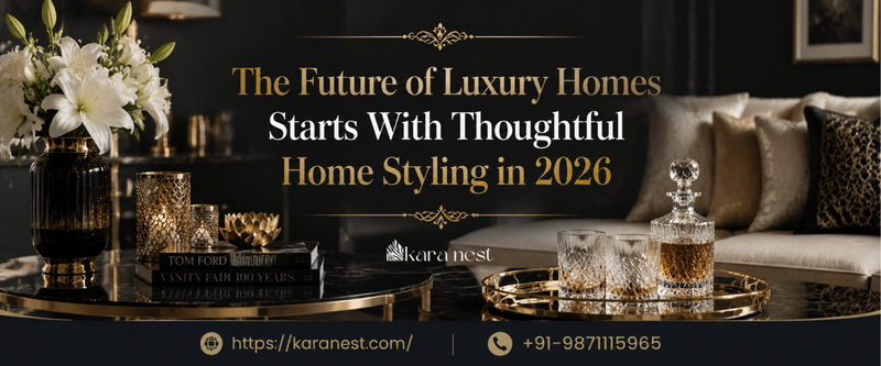 Modern luxury home decor with premium glassware and designer styling