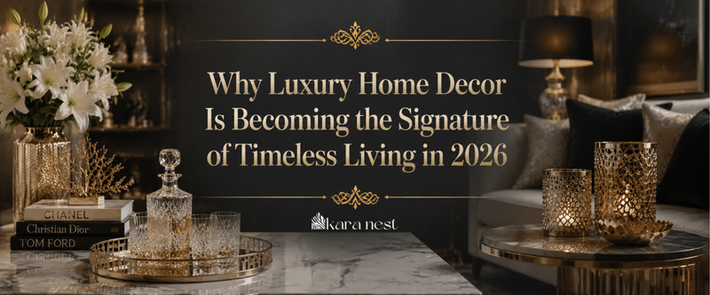 Timeless luxury home decor with premium glassware