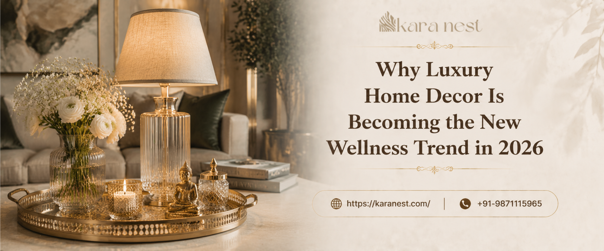 Luxury home decor products for wellness-inspired living