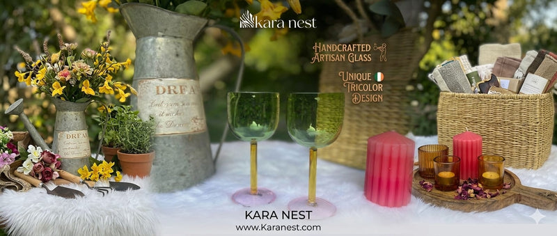 Kara Nest Luxury Glassware Collection – Elevate Modern Dining Aesthetics
